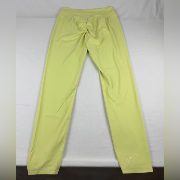 Gymshark Whitney‎ Simmons Neon Yellow, Scrunch Butt Leggings, Size Large - Picture 7 of 13